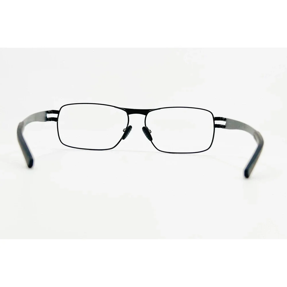 Columbia Eyeglasses Mens Black Rectangle Metal Frames 55-17-145 45197